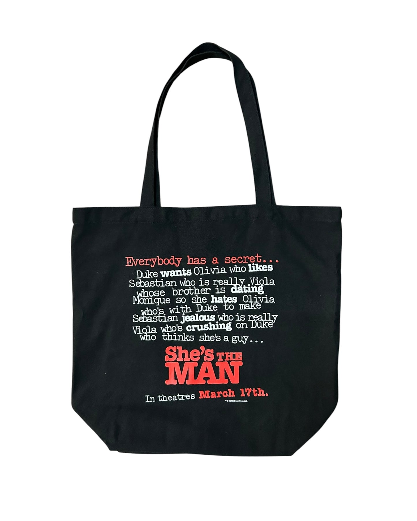 PHYSICAL MEDIA BUNDLE SHE'S THE MAN VINTAGE TOTE + SEALED DVD