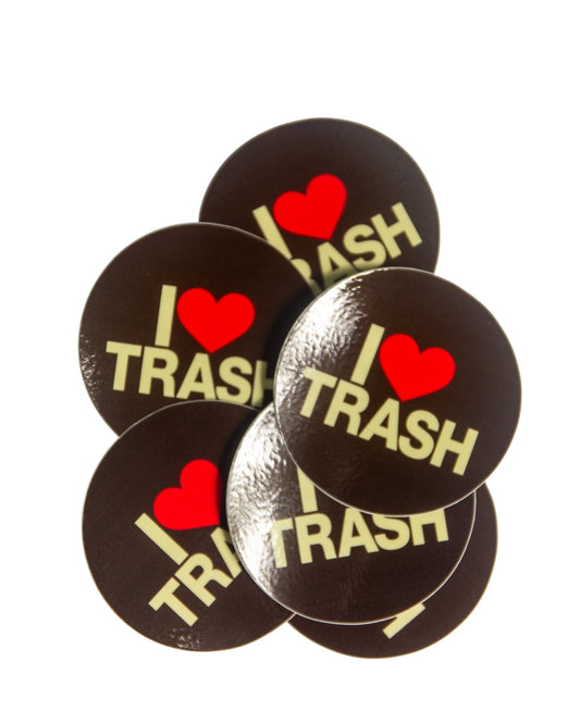 I LOVE TRASH STICKER